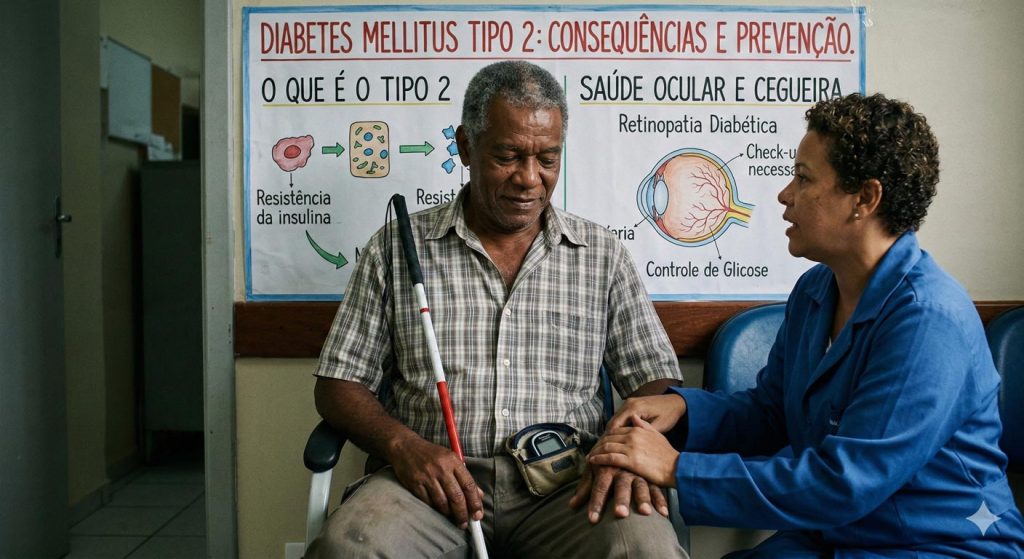 Diabetes Mellitus tipo dois e Cegueira: o que todo paciente precisa entender antes que seja tarde
