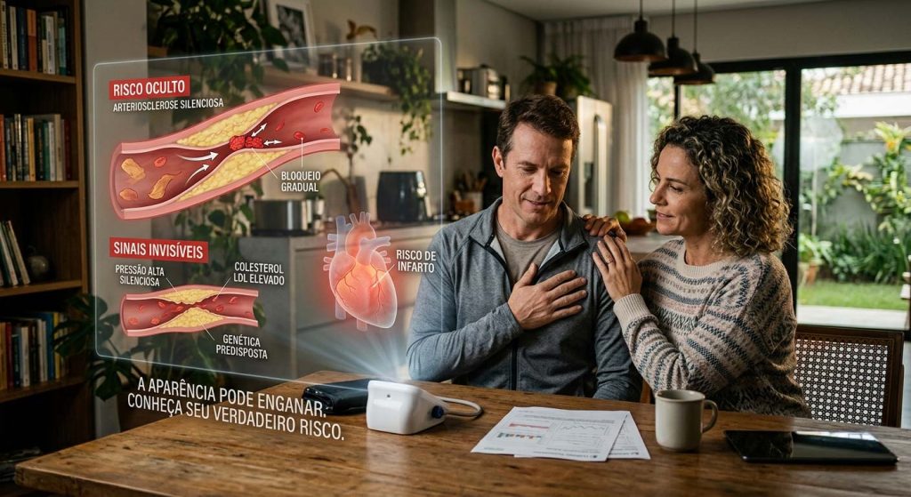 Quem parece saudável pode infartar mais cedo: o risco verdadeiro pode estar escondido