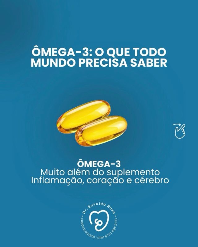 O ômega-3 é um dos suplementos mais usados — e também um dos mais mal escolhidos. 🐟

Não basta “tomar óleo de peixe”.
É preciso entender qual a indicação, a relação com o ômega-6, as possíveis interações medicamentosas e, principalmente, a qualidade do produto.

Suplementação responsável é aquela feita com ciência, critério e individualização.
📌 Converse sempre com seu médico antes de iniciar.

#Omega3
#Omega6
#Inflamacao
#SaudeCardiovascular