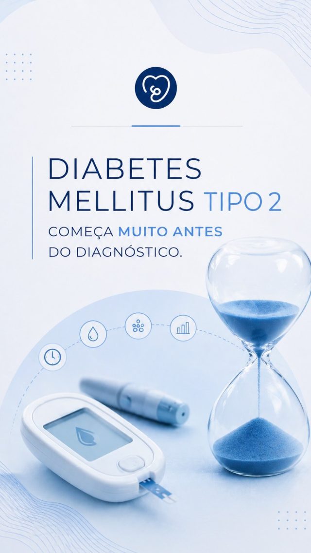 Diabetes tipo 2 não começa no dia do diagnóstico.
Muitas vezes, ele se desenvolve silenciosamente por anos — às vezes uma década antes — com sinais sutis como aumento da gordura abdominal, fadiga após refeições, triglicerídeos elevados, fígado gorduroso e resistência à insulina.
O problema é que, quando a glicose sobe e o diagnóstico aparece, o processo metabólico pode já estar em curso há muito tempo.
A boa notícia? Identificar cedo muda a história.
Prevenção, estilo de vida, diagnóstico precoce e intervenção oportuna podem evitar complicações e até interromper essa trajetória.
Seu corpo costuma dar sinais antes da doença se manifestar. A pergunta é: você está atento a eles?
#diabetesmellitustipo2 #restistenciaainsulina #prediabetes #diabtes #prevencaododiabetesmellitustipos2