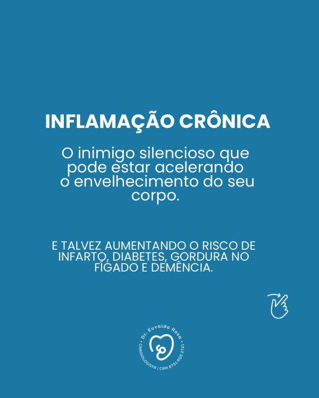 Você anda mais cansado, dorme mal, tem dificuldade para emagrecer ou percebe aumento da gordura abdominal?

Muitas vezes, esses sinais não são apenas “idade” ou “estresse”.
A medicina moderna vem mostrando que existe um processo silencioso chamado inflamação crônica de baixo grau — um mecanismo que pode estar por trás de várias doenças como diabetes, hipertensão, gordura no fígado, obesidade e doença cardiovascular.

Hoje entendemos que cuidar da saúde vai muito além de apenas controlar colesterol, glicose ou pressão arterial.
Precisamos olhar para o corpo de forma integrada.

Seu organismo costuma dar sinais antes de adoecer gravemente.
Aprender a escutar esses sinais pode mudar completamente sua trajetória de saúde.

#InflamaçãoCrônica #SaúdeCardiometabólica #Obesidade #Longevidade #DrEuvaldoRosa